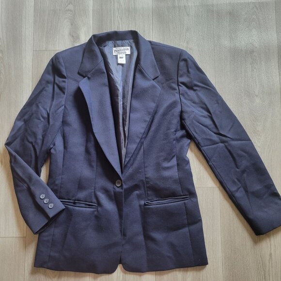 Pendleton Womens Navy Wool Blazer Size 10 - Picture 3 of 4